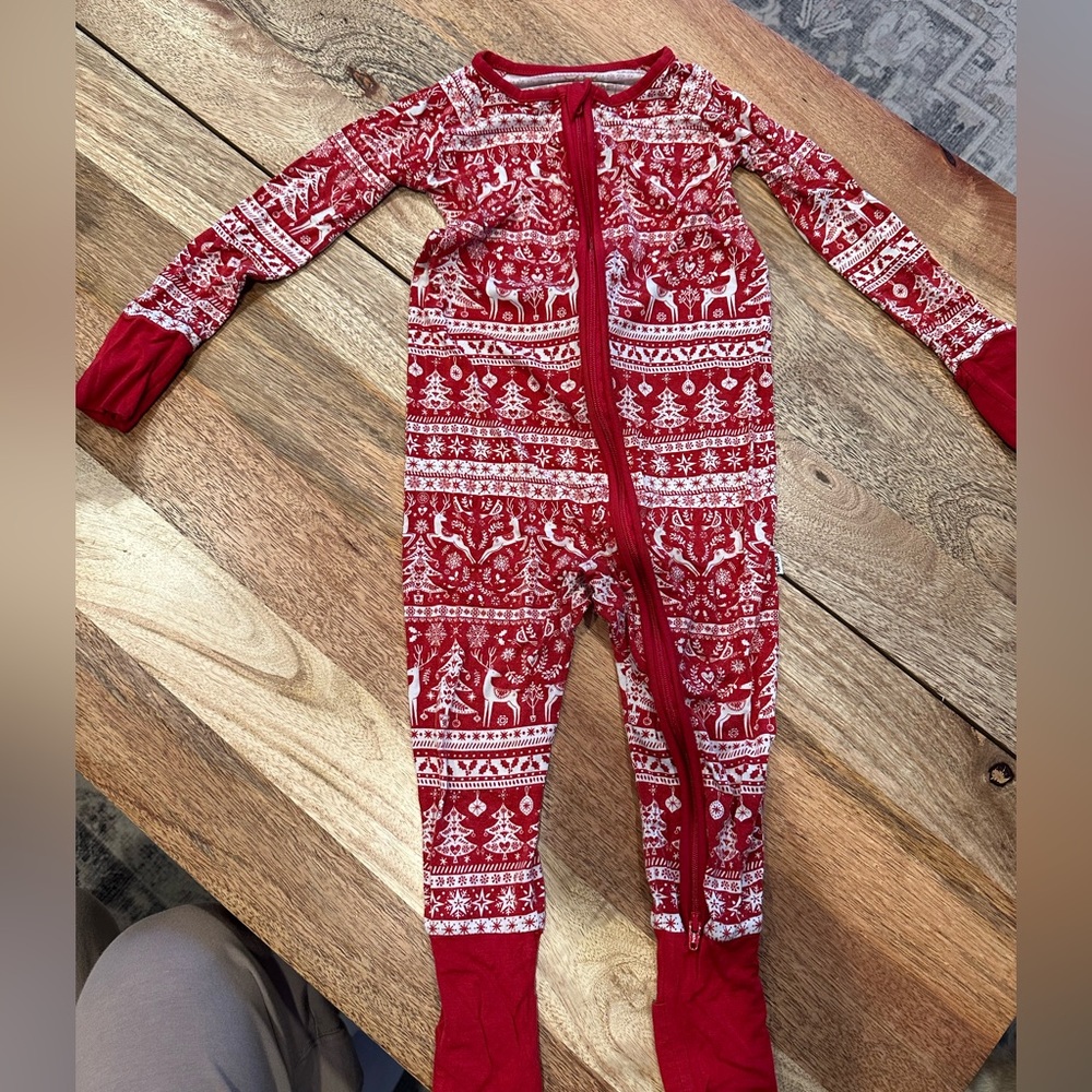 Little Sleepies Christmas Zippy 12-18 months